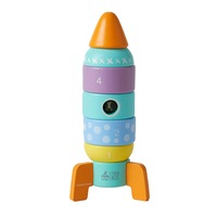 Studio Circus Rocket Tower Children's Wooden Interactive Learning Toy Set 12m+