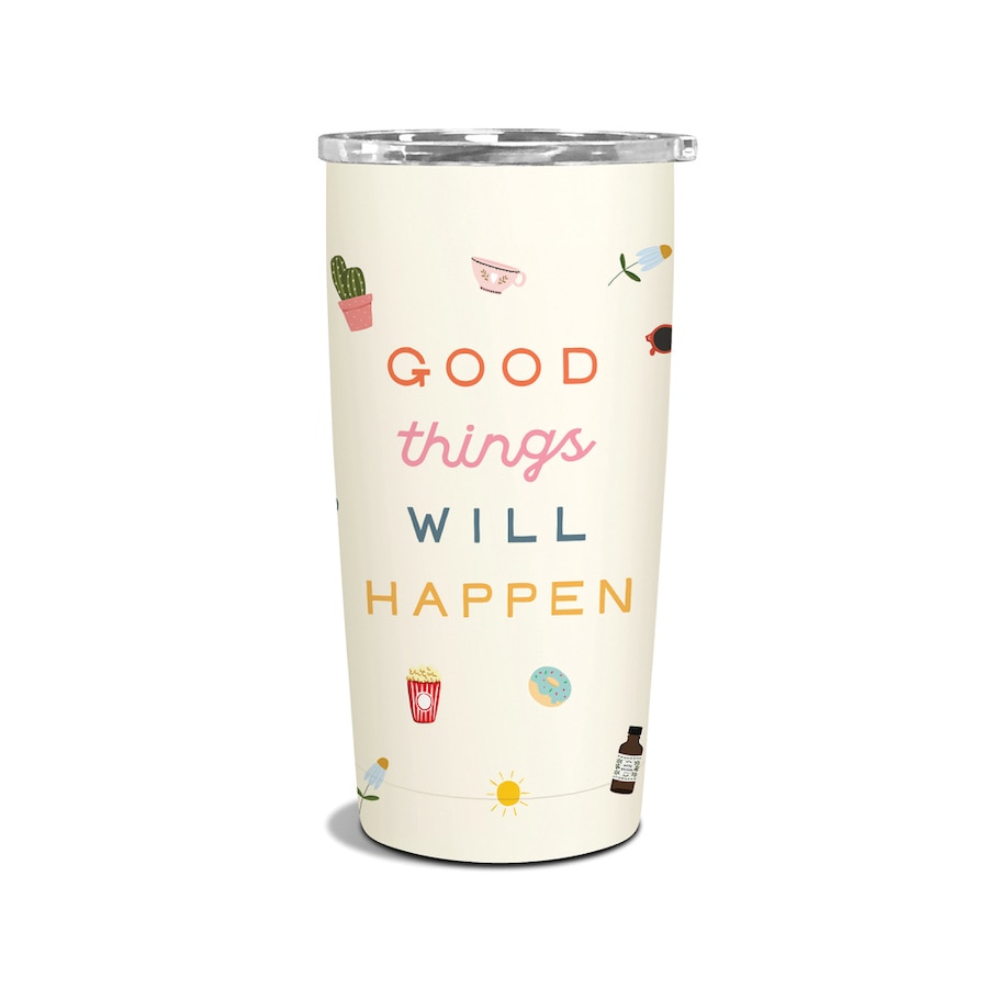 Studio Oh Insulated S/S 500ml Coffee Tumbler Cup Good Things Will Happen