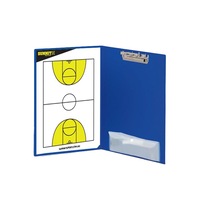 Summit Global Basketball A4 Coaching Folder w/ Magnetic Board 36cm x 23cm Blue