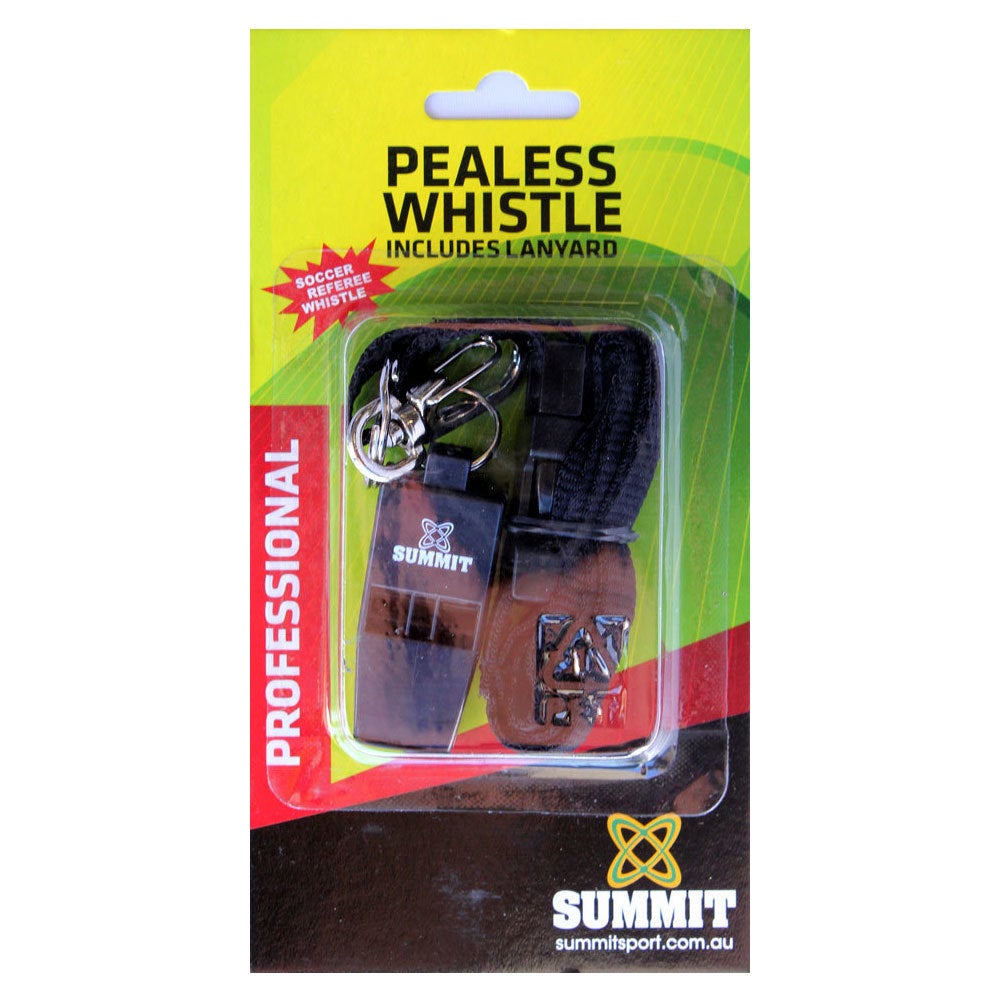 Summit Sports Pealess Whistle for Referee/Match/Outdoor/Training w/ Lanyard