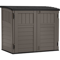 Suncast Horizontal Resin Storage Shed Outdoor Garden Store Cabin 3x4FT Stoney