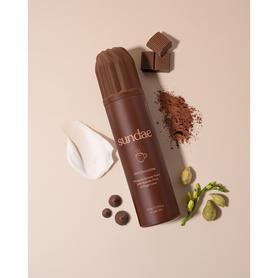 Sundae 265ml Whipped Shower Bathroom Foam Hot Chocolate Body Wash Skin Care