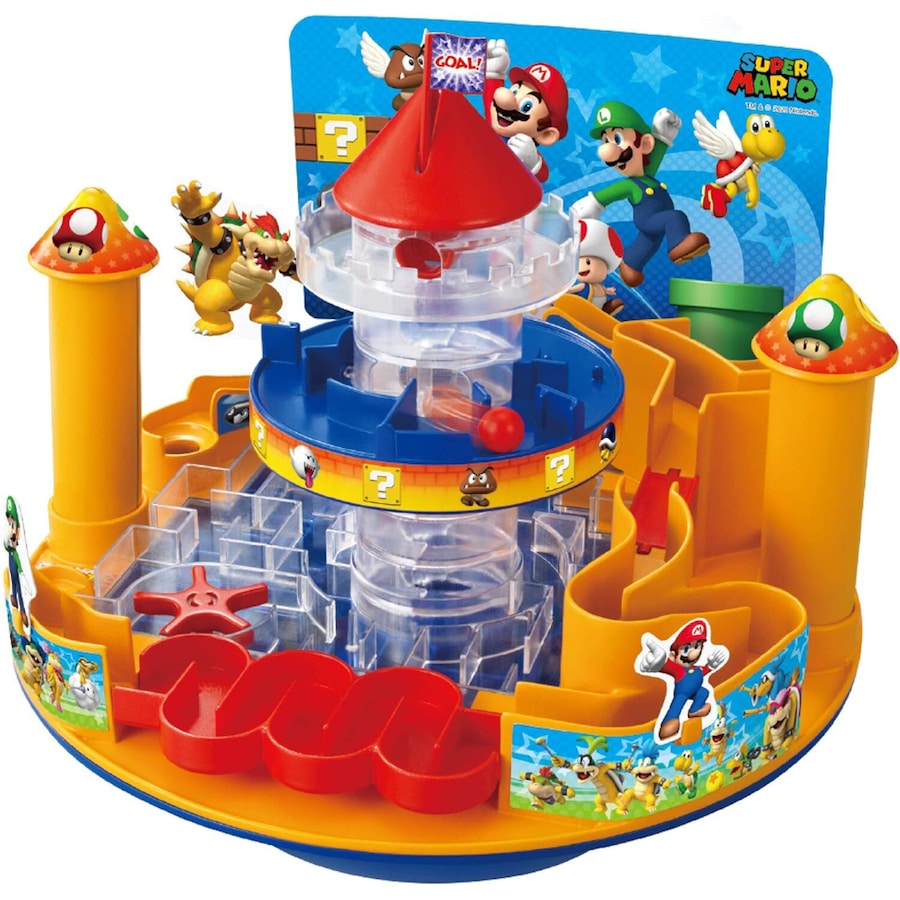 Super Mario Castle Land Interactive Kids/Childrens Interactive Toy Playset 3+