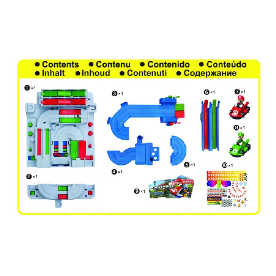 Super Mario Mario Kart Racing Deluxe Kids/Childrens Interactive Toy Playset 3+