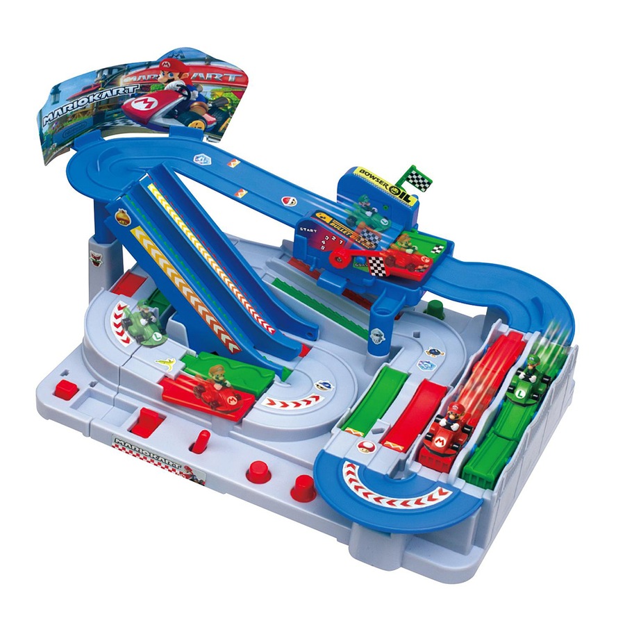 Super Mario Mario Kart Racing Deluxe Kids/Childrens Interactive Toy Playset 3+