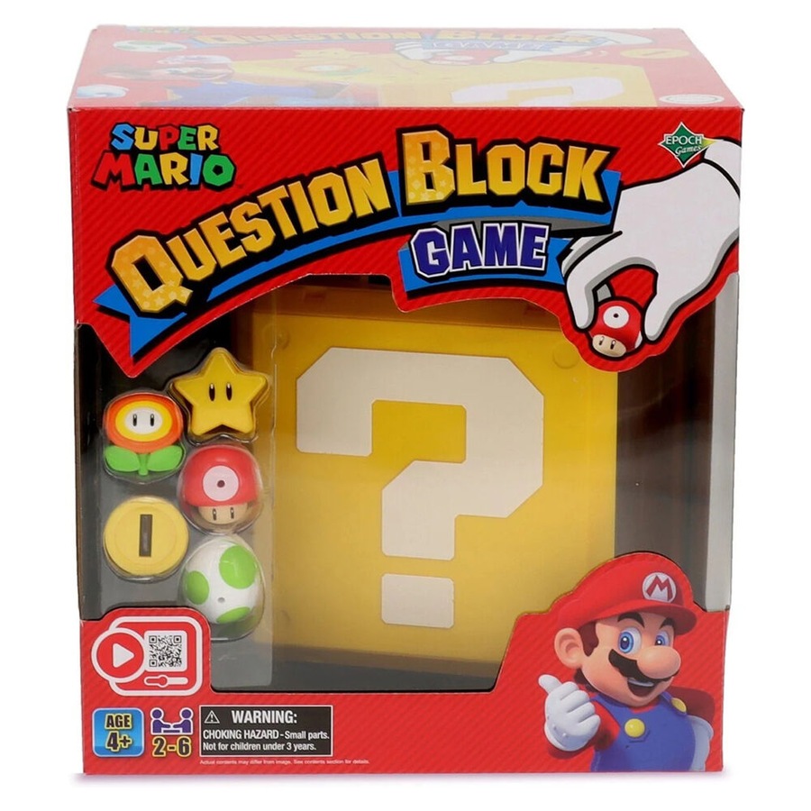 Super Mario Yellow Question Block Game Cube Kids/Family Party Night Toy 4y+