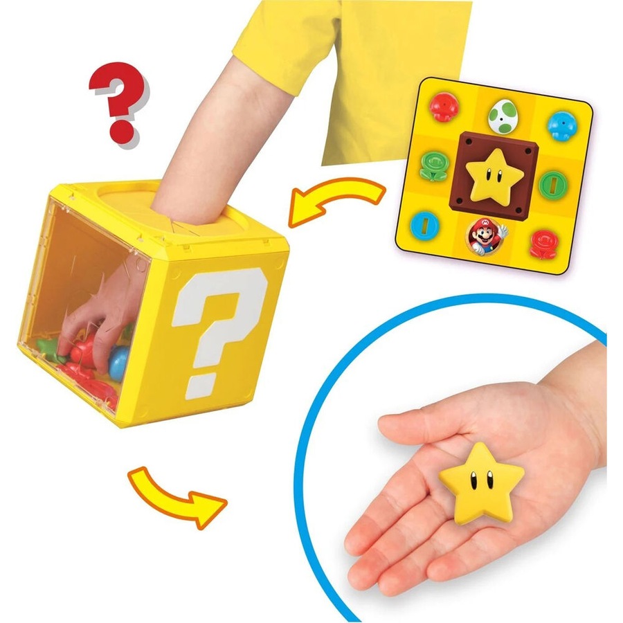Super Mario Yellow Question Block Game Cube Kids/Family Party Night Toy 4y+
