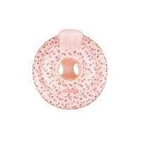 Swim Essentials Baby Inflatable Swimseat Pool Floater Old Pink Leopard 0-1y