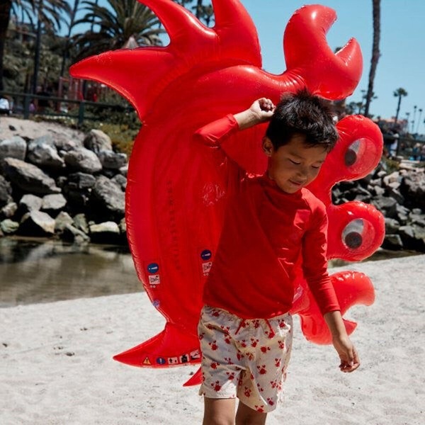 Buy Swim Essentials Kids Inflatable Ride On Pool Float Raft Oh Crab ...