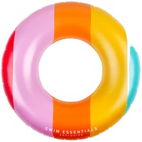 Swim Essentials Kids Inflatable Swim Ring Beach/Pool Floater 90cm Rainbow 6+