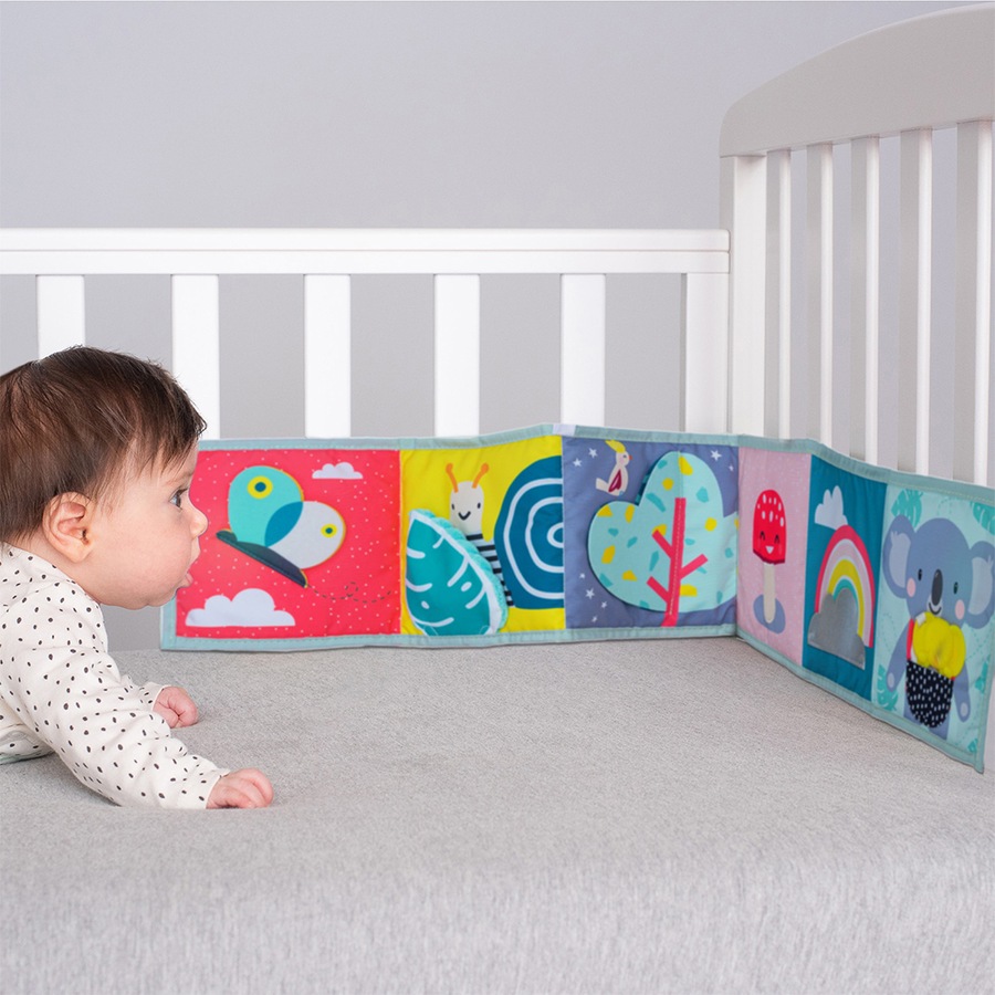 Taf Toys 85cm Koala Clip On Pram Double Sided Soft Book Baby 0m+ Educational Toy