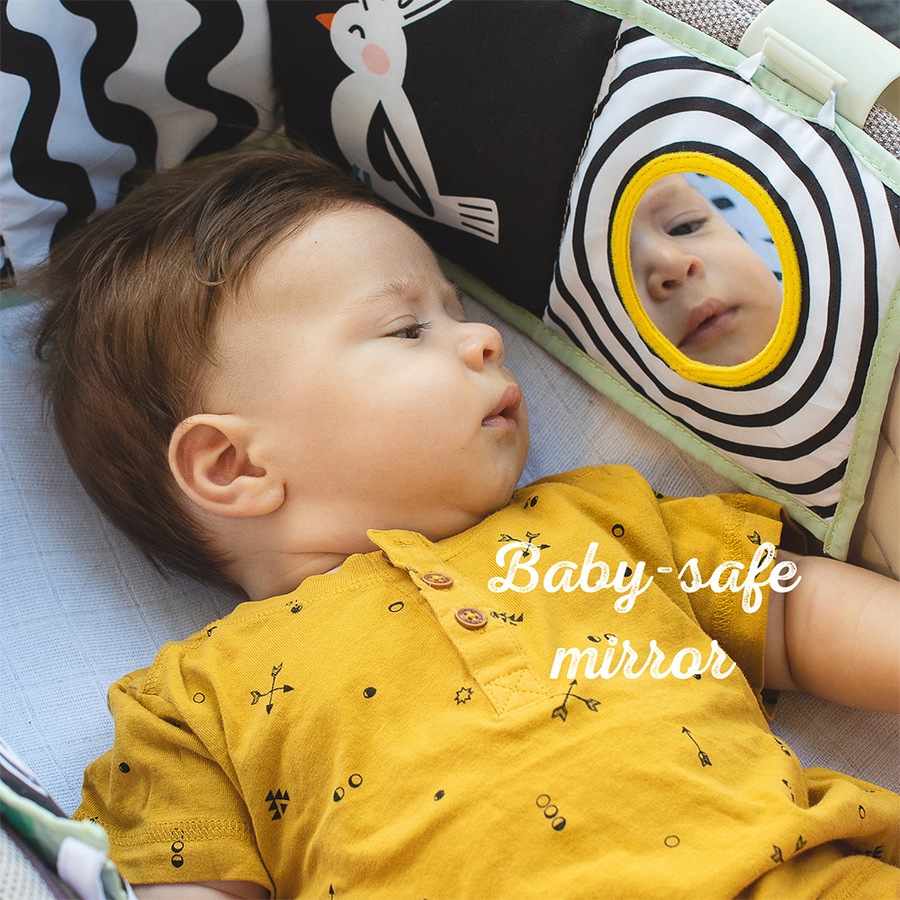 Taf Toys 85cm Koala Clip On Pram Double Sided Soft Book Baby 0m+ Educational Toy