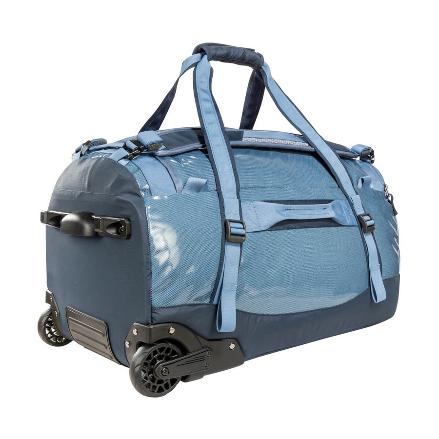 Tatonka Heavy Duty Nylon Barrel Roller M/60L Wheeled Travel Elemental Blue