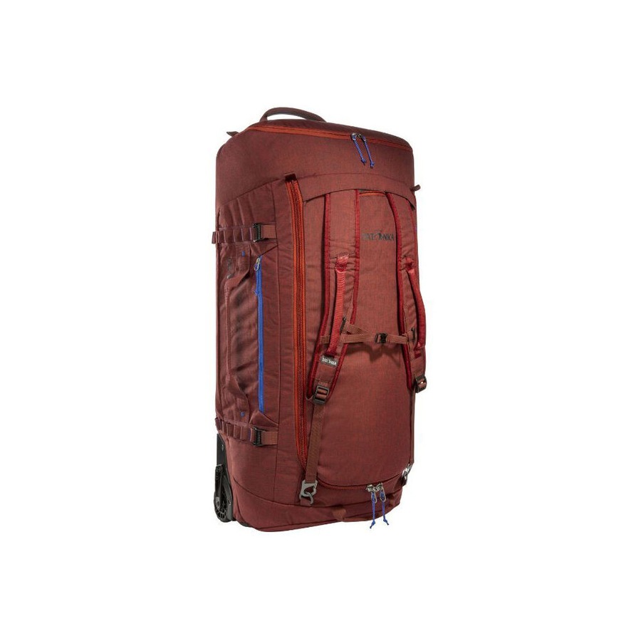 Tatonka Nylon Wheeled Duffle Outdoor Travel Trolley Luggage Bag 105L Tango Red