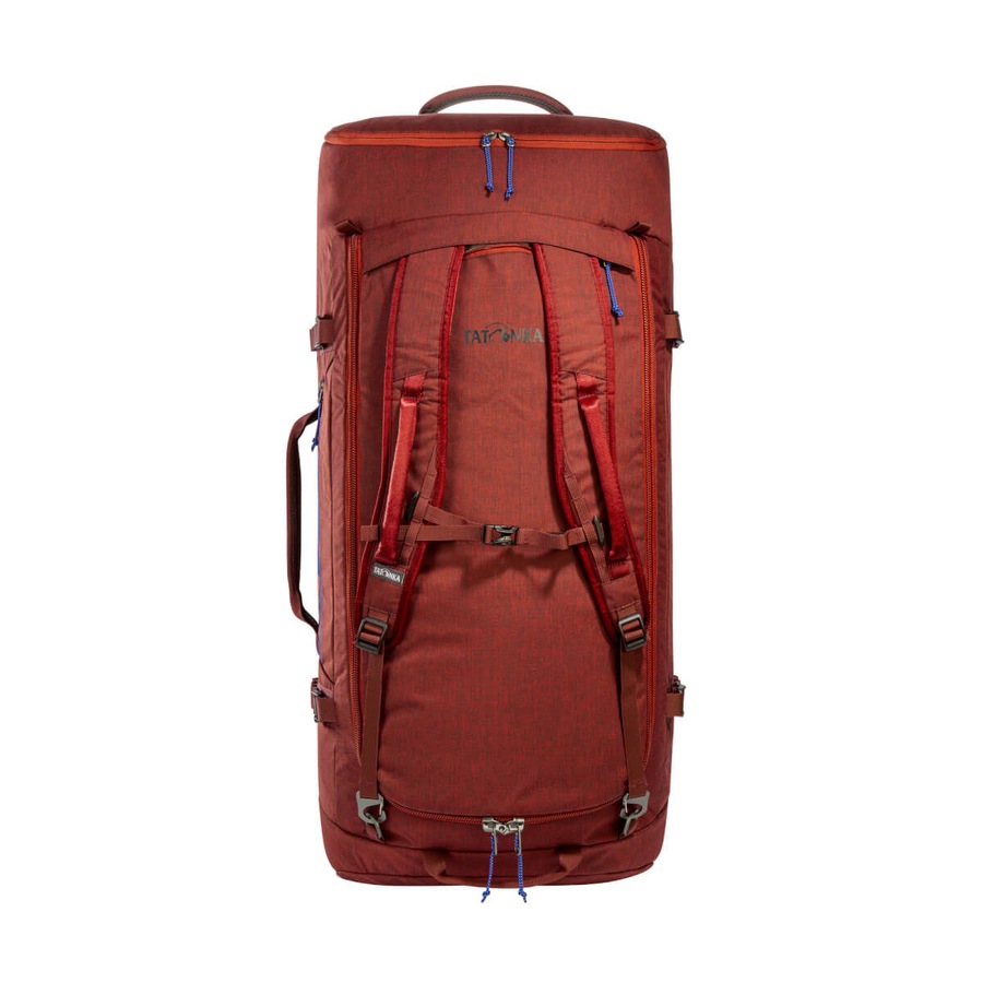 Tatonka Nylon Wheeled Duffle Outdoor Travel Trolley Luggage Bag 105L Tango Red