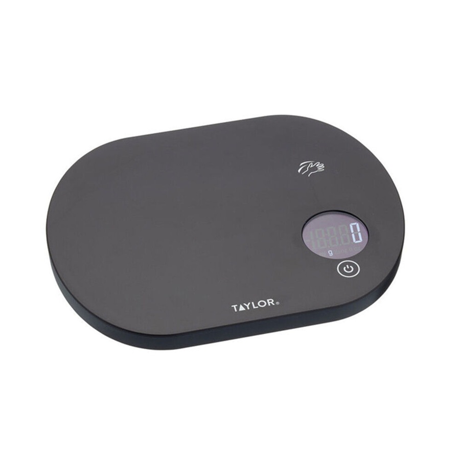 Taylor Pro Touchless Tare Digital Dual 5.5kg Kitchen Weighing Scale Black