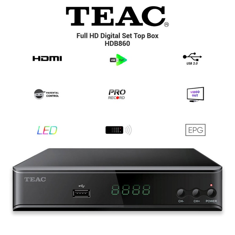 Buy Teac Full HD HDMI Digital Set Top Box Media Play DVBT2/MPEG4 w