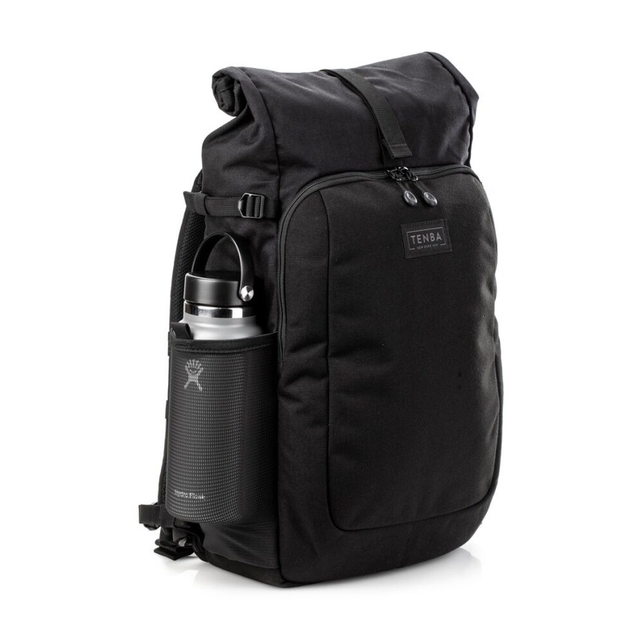 Tenba Fulton V2 16L Backpack Camera Rear Access Rolltop Design Black