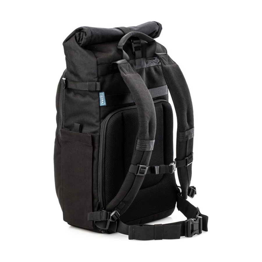 Tenba Fulton V2 16L Backpack Camera Rear Access Rolltop Design Black