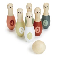 Tender Leaf Toys Birdie Skittles Bowling Set Kids/Child 5x15cm Wooden Toy 3+