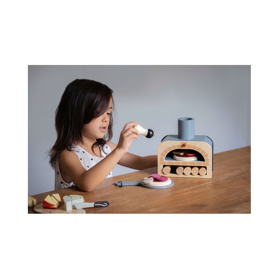 Tender Leaf Toys Make Me a Pizza Set Pretend Play Kids/Children Wooden Toy 3+