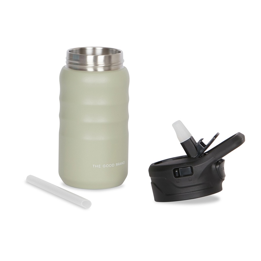 The Good Brand 355ml Stainless Steel Insulated Drink Bottle Double Wall Sage