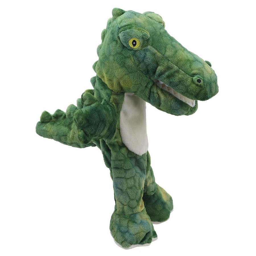 The Puppet Company Crocodile Eco Walking Puppet 32cm Hand Toy Green Kids 12m+