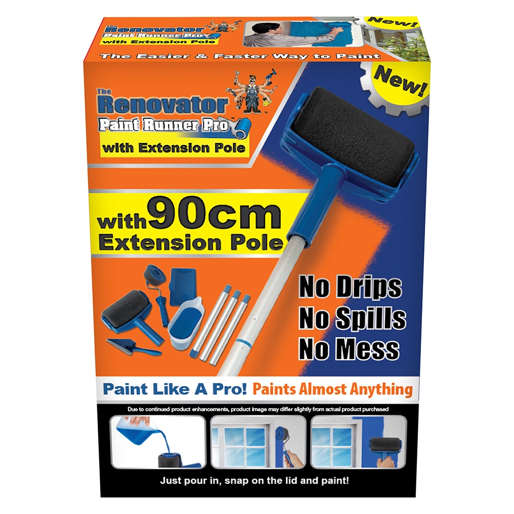 The Renovator Paint Runner Pro Direct Feed Roller w/ Extension Pole