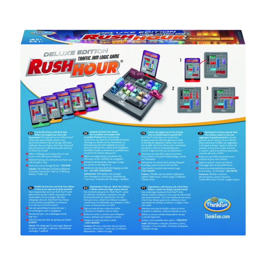 ThinkFun Rush Hour Deluxe Kids/Family Interactive Logic Game Fun Play Toy 8y+