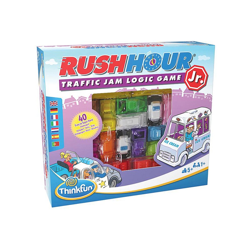 Buy ThinkFun Rush Hour Jr Logic and Problem Solving Board Game Kids ...