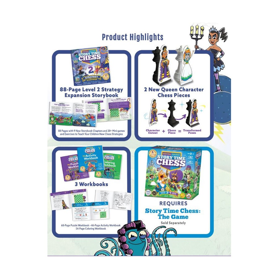 Thinking Cup Games Story Time Chess Strategy Kids Board Game Expansion Level 2