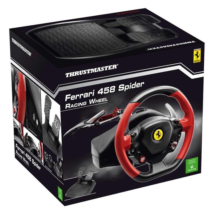 Thrustmaster Ferrari 458 Spider Sim Racing Wheel & Pedal Controller For Xbox One