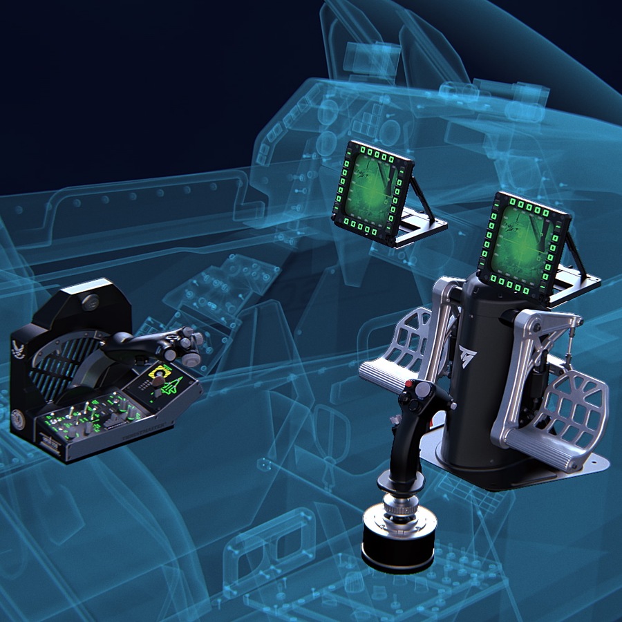 Thrustmaster Viper TQS Mission Pack Flight Sim Game Controller For PC/DCS World