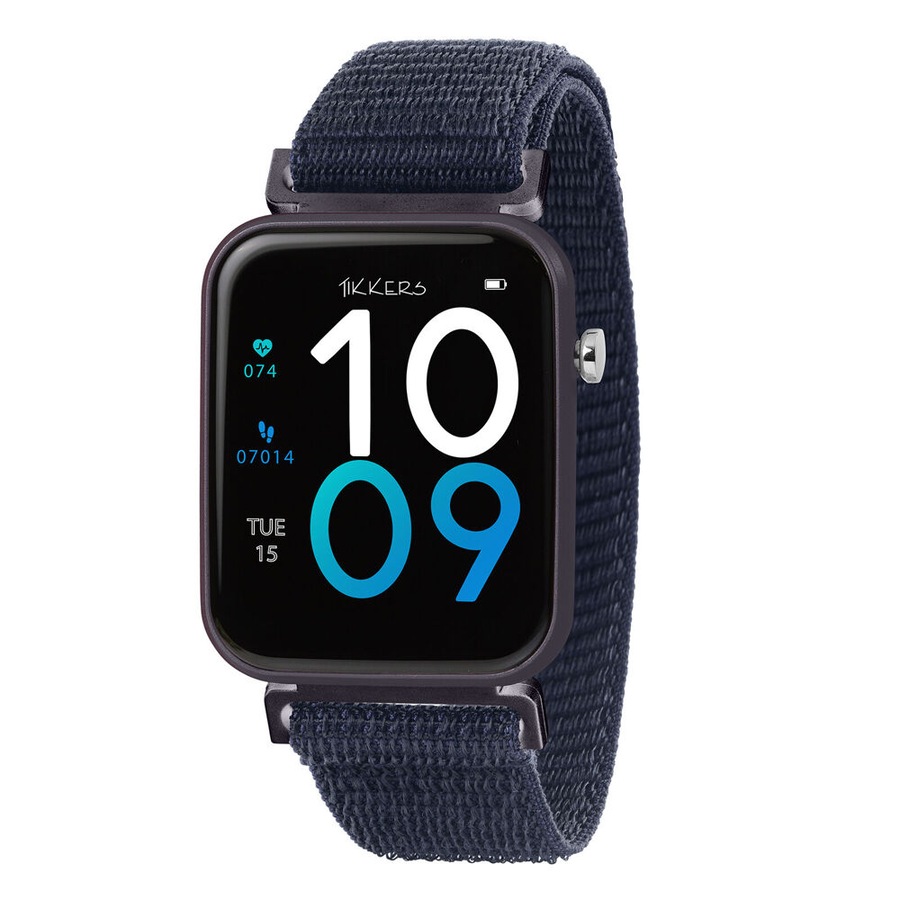 Tikkers Time Series Stylish 13 Smart Watch w/ Adjustable Straps - Navy Blue