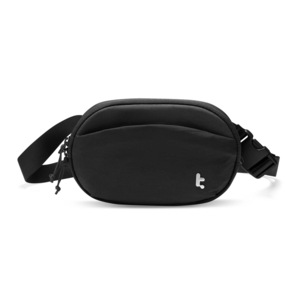 Tomtoc Nylon Fabric Sling/Crossbody Bean Belt Bag Adjustable Strap 1.5L Black