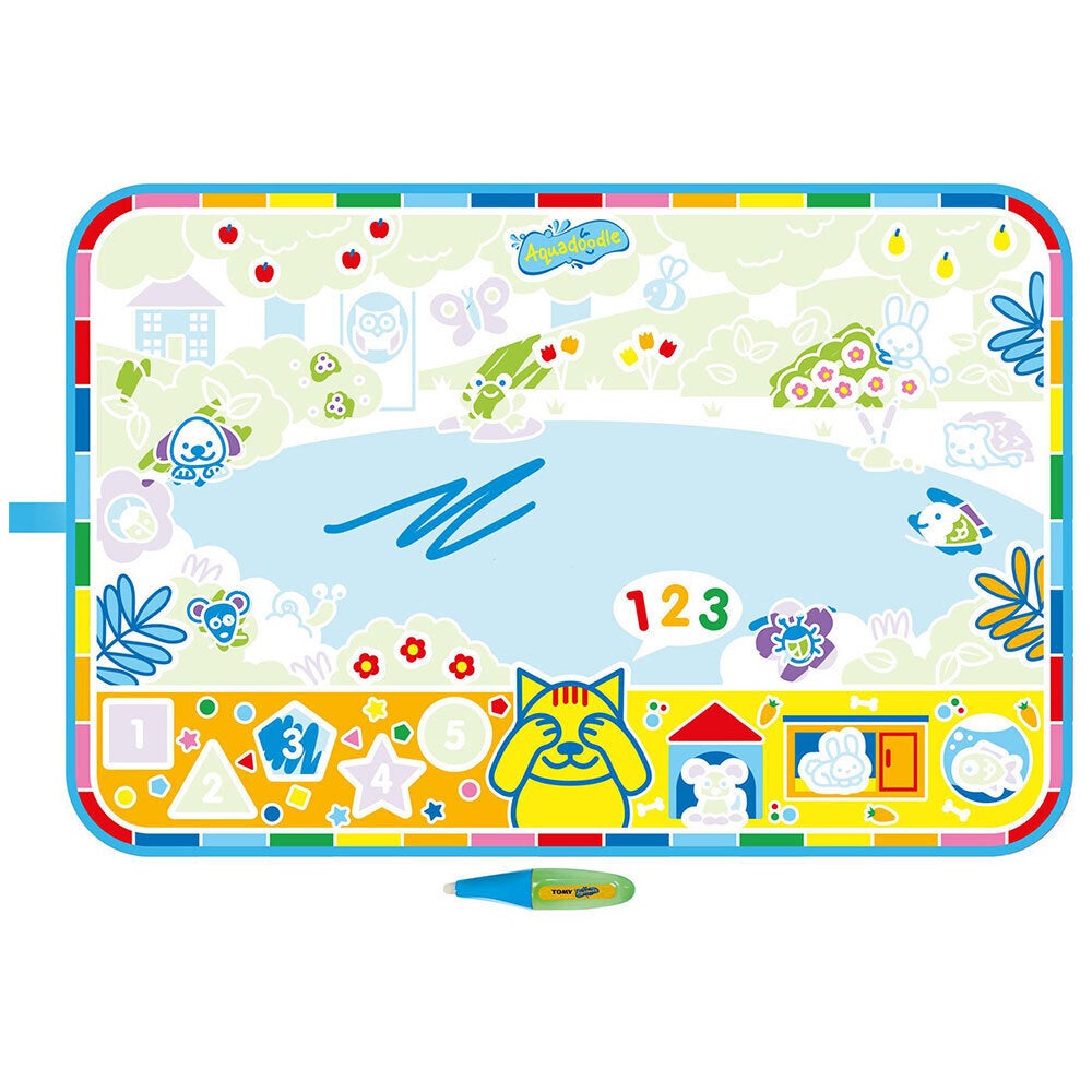 Tomy Aquadoodle Kids/Toddler My 1st Discovery Roll-n-Go 60cm Mat/Water Pen 18m+