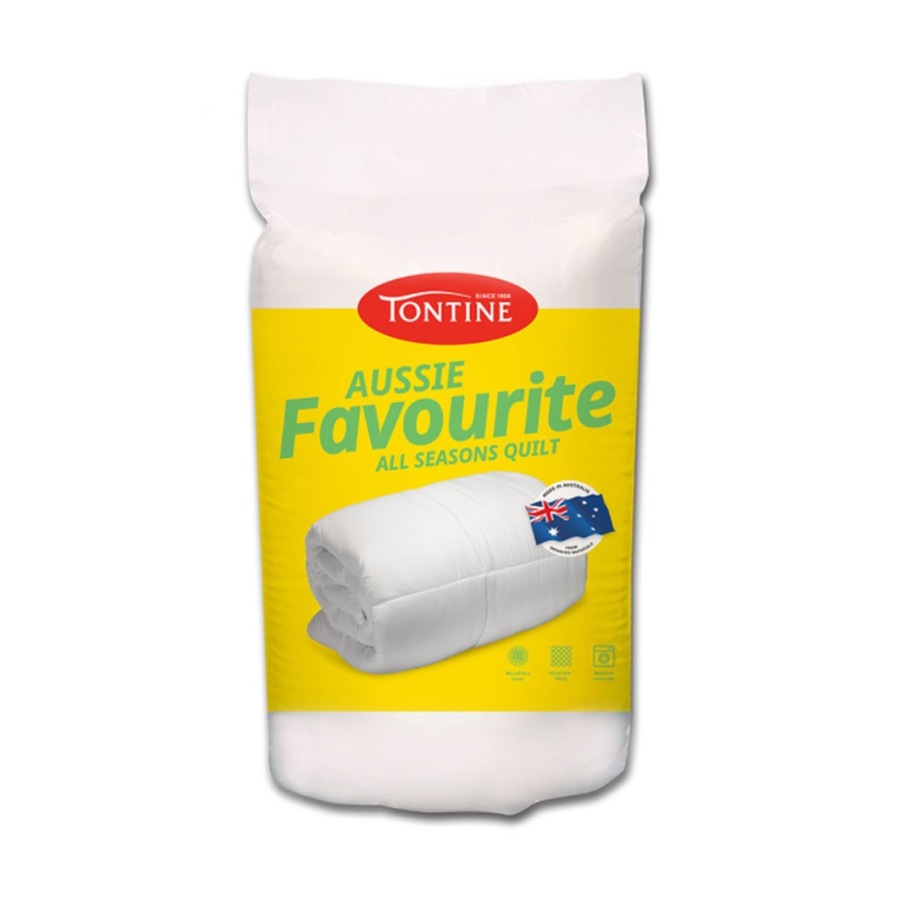 Tontine 240x210cm Aussie Favourite All Seasons King Bed Microfibre Quilt Doona