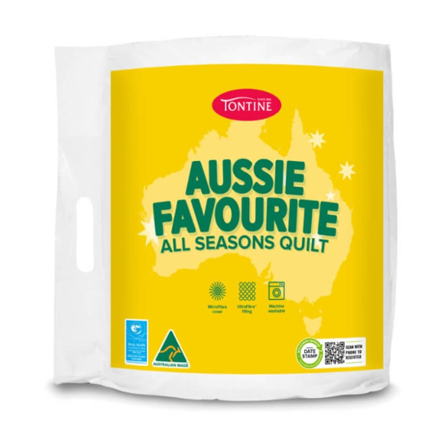 Tontine 240x210cm Aussie Favourite All Seasons King Bed Microfibre Quilt Doona