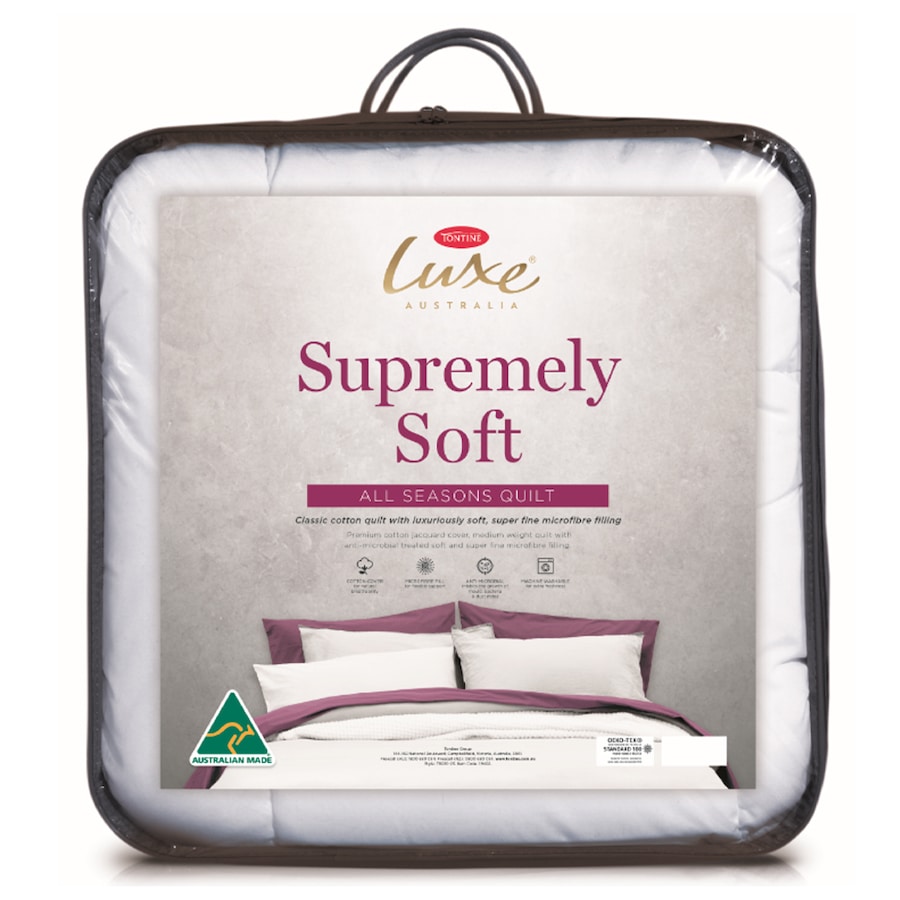 Tontine 240x210cm Luxe Supremely Soft Cotton Quilt King Bed All Seasons Doona