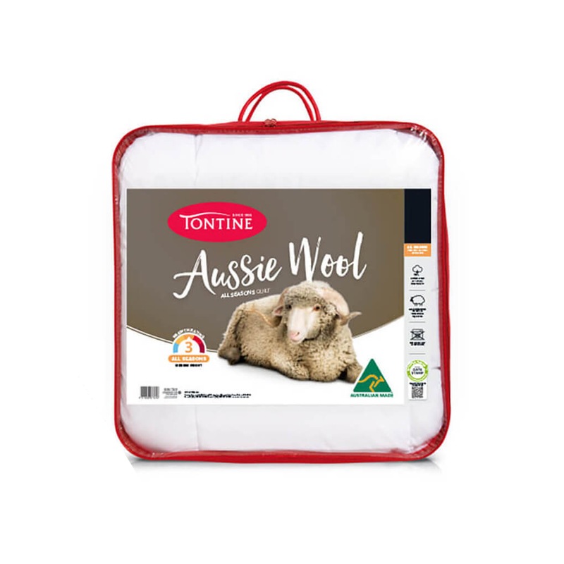 Buy Tontine All Seasons Australian Wool Quilt/Doona Home Bedding White