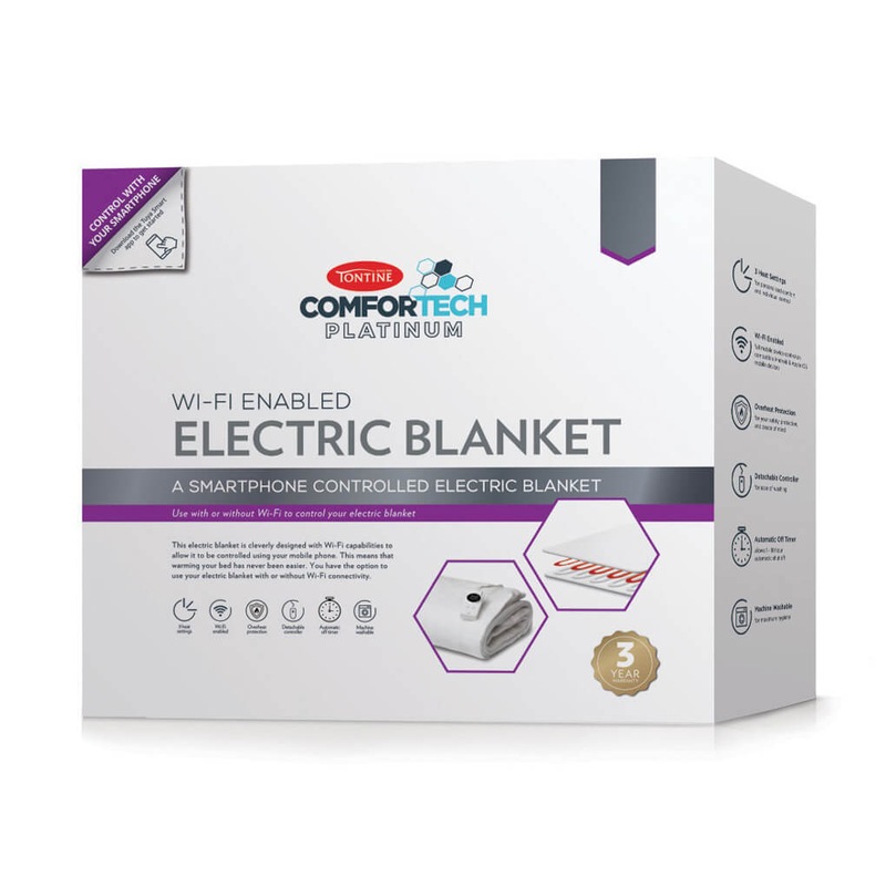 Buy Tontine Comfortech WiFi Fitted Electric Blanket Home Bedding White