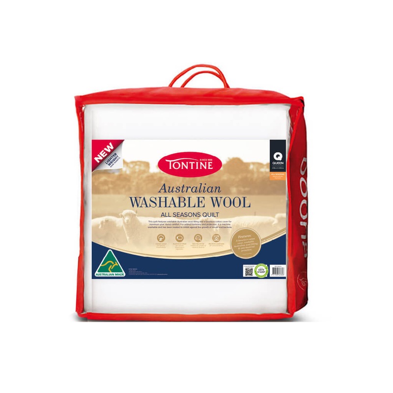 Buy Tontine Lightweight Australian Washable Wool Quilt All Seasons
