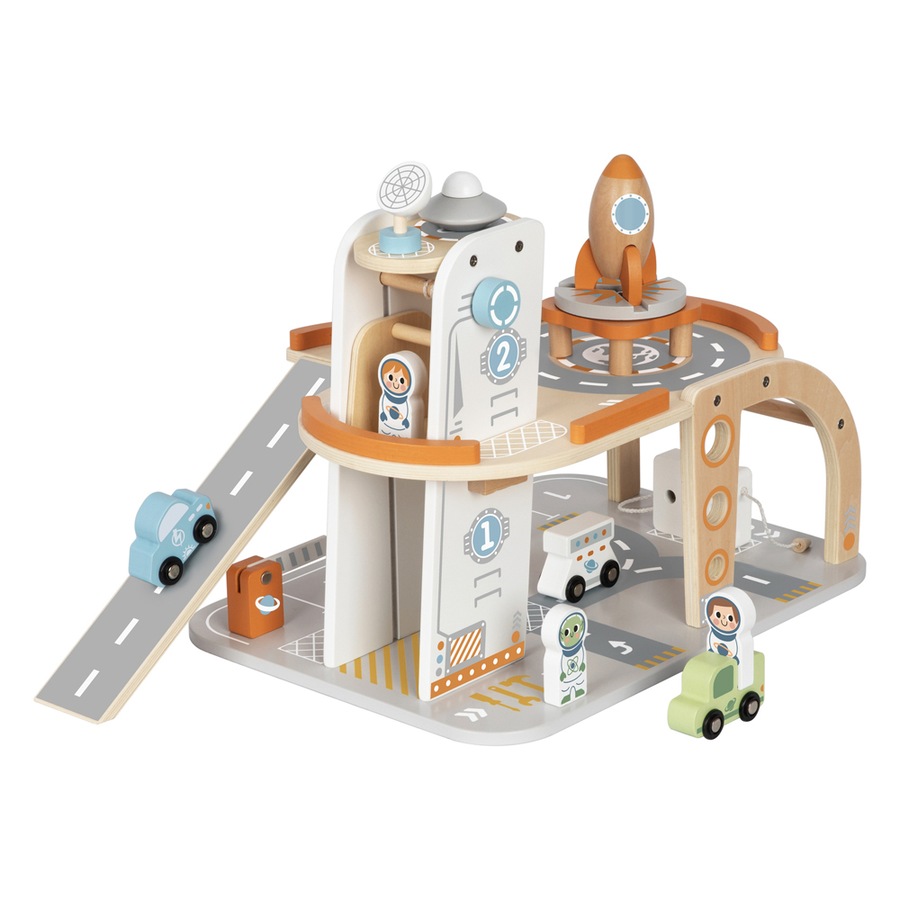 Tooky Toy Wooden Space Station Kids/Children Educational Toy Playset 3y+