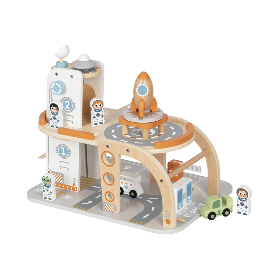 Tooky Toy Wooden Space Station Kids/Children Educational Toy Playset 3y+