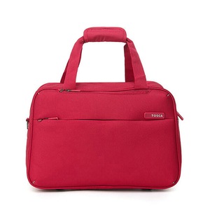 Tosca So-Lite Cabin Onboard Overnight Tote Bag Deluxe Jacquard Fabric Red