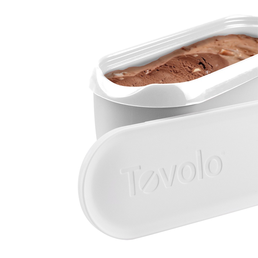 Tovolo Glide-A-Scoop 1.4L Ice Cream Tub w/ Lid Storage Food Container White