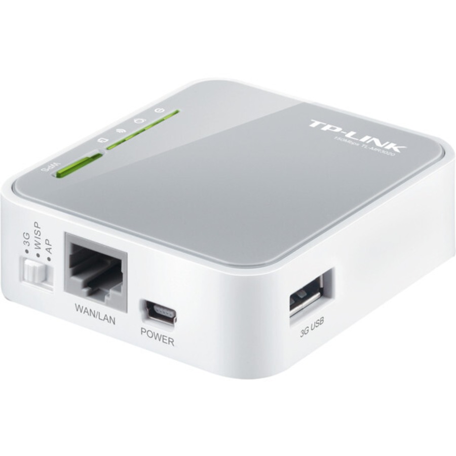 TP Link TL-MR3020 Portable Travel 3G/4G Wireless Router USB 150Mbps Modem White