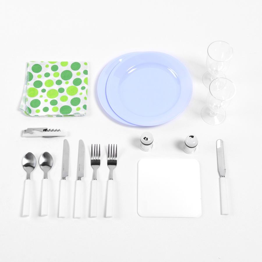 Trailmaster 2 Person Insulated Picnic Padded Backpack w/Cutlery/Glasses/Plate