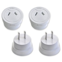 2x Universal Travel Power Adapter Australia AU/NZ to USA/Canada/Japan/Mexico