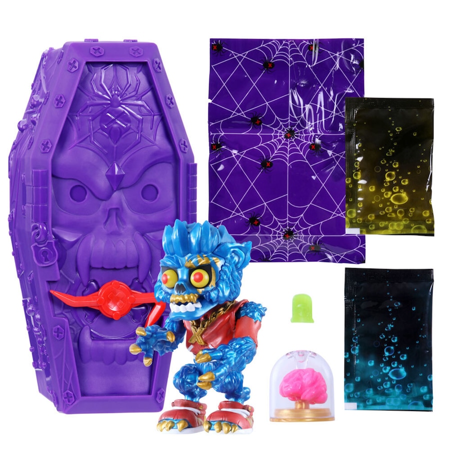 Treasure X Monster Gold Coffin w/ Surprise Figure Inside Kids Toy/Game 5y+
